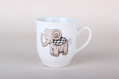 Кружка 210мл "Слоненок" ф.Бутон (керамика) (12/48)