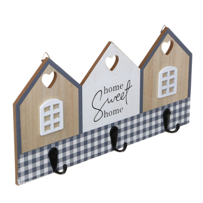 Ключница открытого типа на 3 крючка, МДФ, 30х15х0,6 см, арт.1-5(6/72)