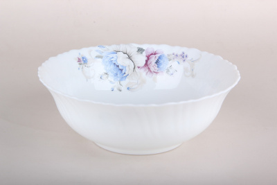 Салатник 20см 1200мл Blue flowers стеклокер. (6/36)