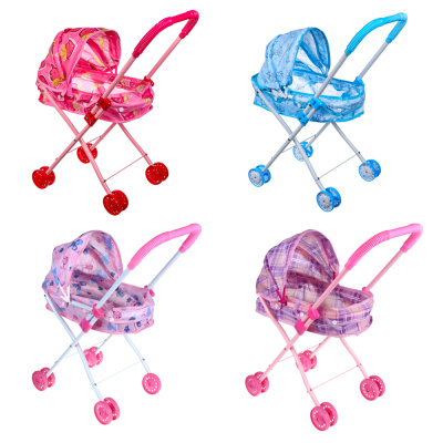 Коляска люлька складная, ABS, сталь, полиэстер, 28х54х48см (1/12)