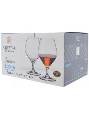 Набор бокалов 6пр 395мл "LOXIA" для коньяка (1/8)