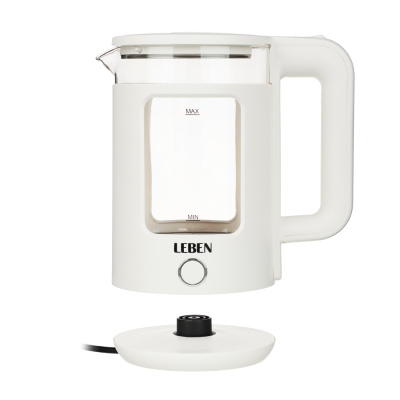 Чайник электрический 1,8л стекло+пластик LEBEN (1/12)