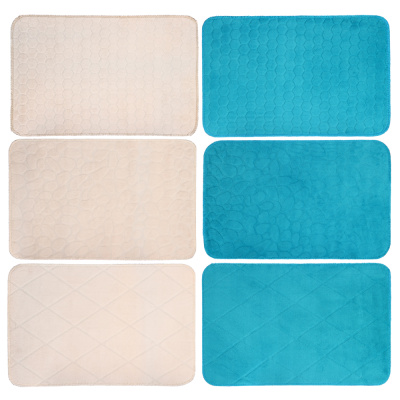 Коврик велюровый "Плитка" 35*55см  (3диз) (полиэстер) VETTA (1/6/60)