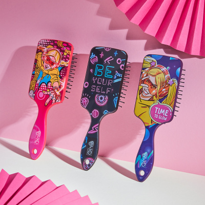 Расческа массажная 3D, пластик, 21,7х6,8см, красный ЮниLook (1/1)