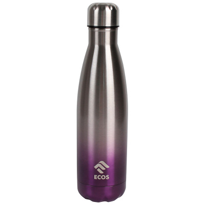 Термобутылка 500мл фиолетовый градиент(нжс,пластик) (1/50)
