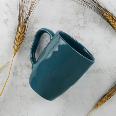 Кружка 370мл STONE TURQUOISE (керамика) (1/24)