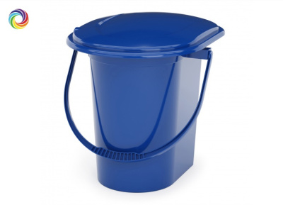 Ведро-туалет 17л (синий) пласт.(1/10)
