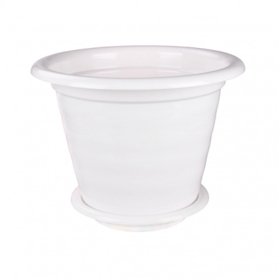 Горшок цв. "Виола" 16л (белый) пласт (уп.10)