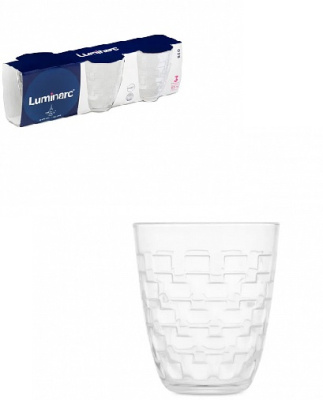 Набор стаканов 310мл 3шт NEO CHEQS стекло (6)