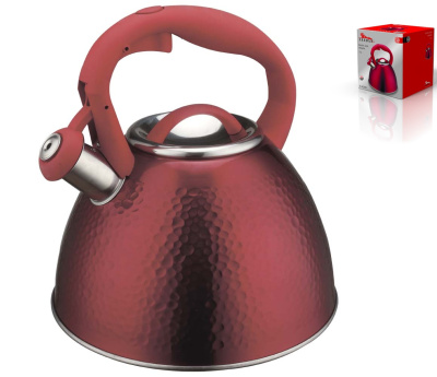 Чайник 3,0л со свистком,нжс,капсул.индукц.дно,ручка с покр."soft-touch",п/у (1/6)