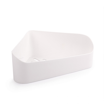 Полка д/ванной комнаты угловая (на скотче) (белый) (уп.16)