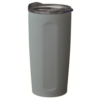 Термокружка кофейная 600 мл,крышка пластик.цв.серый (нжс) (24)