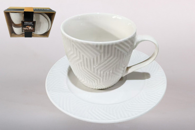 Набор чайный 2пр 240мл (фарф.) (1/24)