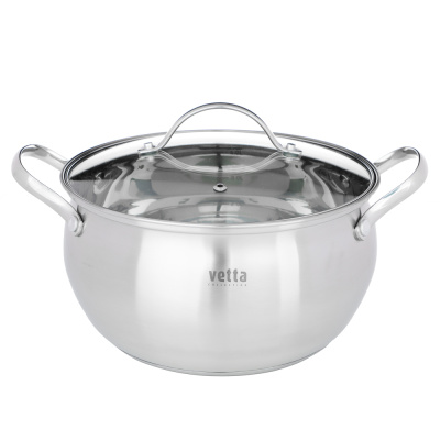 Кастрюля 4,9л "Женева" 22*12,5см ст/кр (индукция) VETTA (1/6)