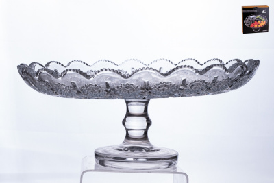 Блюдо на ножке 25х11см (стекло) (1/5)
