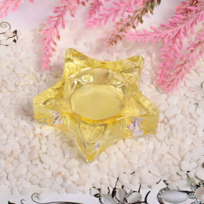 Подсвечник "Tea-звезда" 7,5*2,5см цвет желтый (1/1)