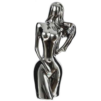 Фигурка декоративная "Девушка" L13 W11 H30 см(фарфор) (1/12)