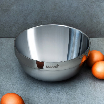 Салатник с двойными стенками 18см, нерж.сталь SATOSHI (1/40/80)