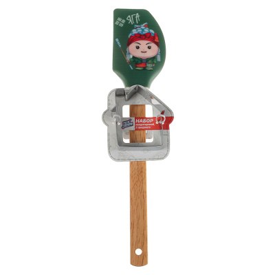 Набор 2 пр., лопатка силик. Яга, форма д/печенья BY Русские Супергерои (1/36)