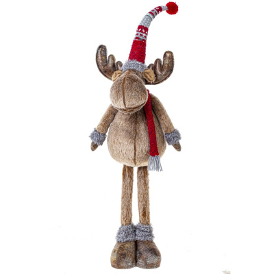Игрушка набивная "Лось", L25 W24 H79 см(текст.полим.мат.металл) (1/12)