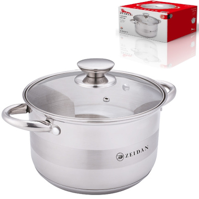 Кастрюля 2,1 л,ст/кр, 5-ти степов.капсул.дно, п/у (нжс)(1/6)