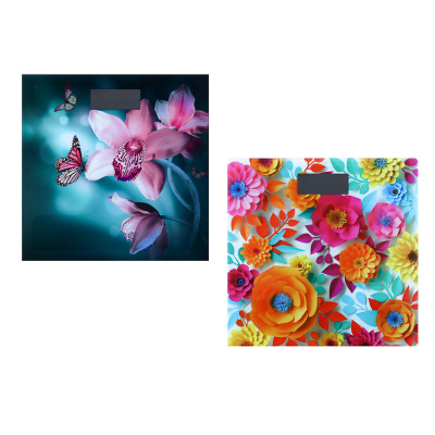 Весы напольные электр. Flower Collection, ЖК-дисплей, макс. нагр. до 180кг, 28х28х0,5см (1/10) Весы напольные электр. Flower Collection, ЖК-дисплей, макс. нагр. до 180кг, 28х28х0,5см (1/10)
