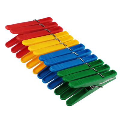 Набор прищепок 12шт "Дельфин" (пластик) (1/10/200)