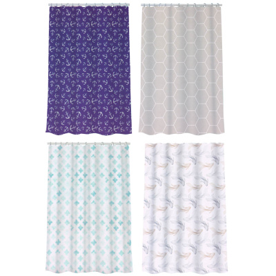 Шторка д/ванной, ПЕВА, 200x200см, увелич.размер, "Эстель", 4диз VETTA (4/24)