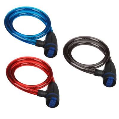 Замок велосипедный противоугонный тросовый 11,5*680мм (мет/пласт) VETTA (3цв) (1/5/120)