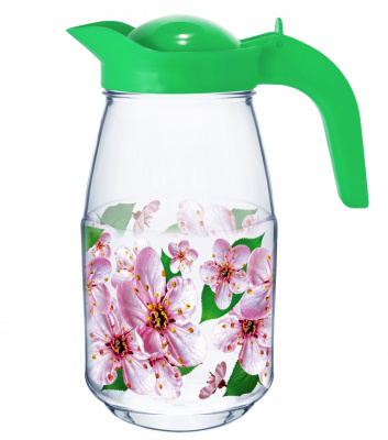 Кувшин 1,5л "Сакура" стекло (9)