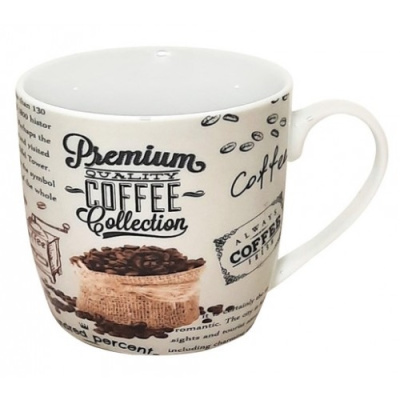 Кружка 360 мл "Премиум кофе" фарф.(12/48)