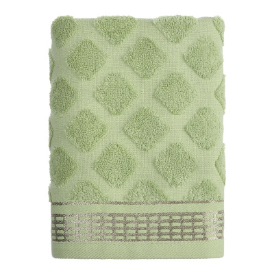 Полотенце махровое, 100% хлопок, 50х90см, 420гр/м, зеленый PROVANCE Эвкалипт (4/96)