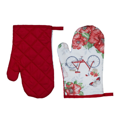 Прихватка-варежка, 100% полиэстер, 17х27см Маковое поле PROVANCE (1/12/144)