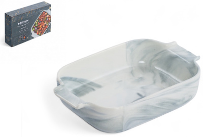 Форма для запекания 23х15х5см прямоугольная MARBLE (фарф.)(1/6) Форма для запекания 23х15х5см прямоугольная MARBLE (фарф.)(1/6)