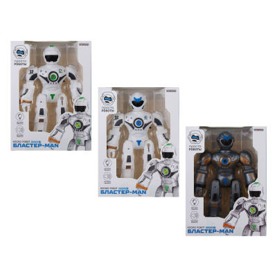 Робот, свет, звук, пластик, 3хАG13, 15,5х6х20,8 см ИГРОЛЕНД (1/60)