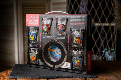 Набор подарочный  7пр "Тосты" стекло (1/6)