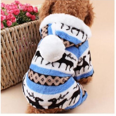 Комбинезон зимний д/мелких и средних пород собак "МОДНЫЙ БРО", цвет голубой, р ХXL(1/10)