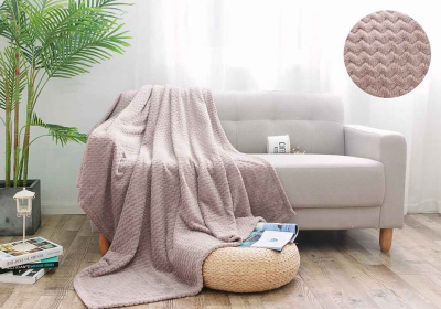 Плед Велсофт Жаккард Премиум 2,0сп ( 100% полиэстер. Размер: 180х200)(1/10)