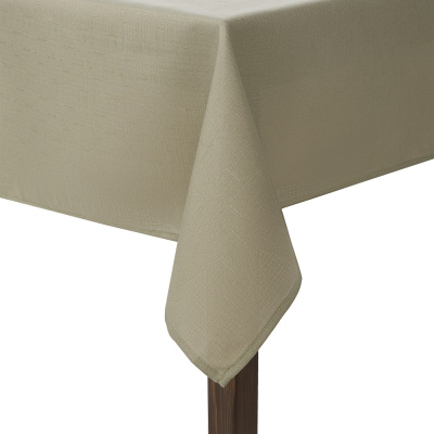 Скатерть текстильная лён с водоот. проп, 140х230см, 100% полиэстер, PROVANCE Эвкалипт (6/24)