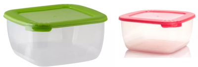 Контейнер для СВЧ "Лайт" (квадр) 0,46л пласт.(90)