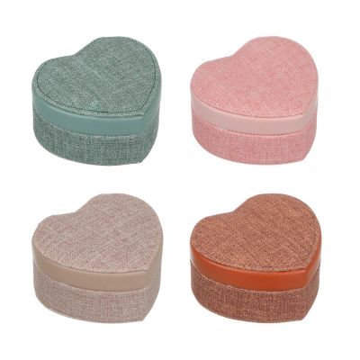 Шкатулка для украшений с зеркалом и секциями, 10,5х9,5 см, велюр, 4 цвета(4/120)