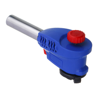 Горелка газ. с пьезорозжигом, цанговый захват, широкое cопло; 15,3х4,5х7,2см (1/10/80)