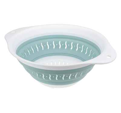 Дуршлаг ФЛЕКС складной с ручкой Морская волна(полипропилен) (1/20)