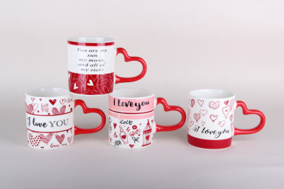 Кружка 350мл микс (4диз) фарф (12/48)