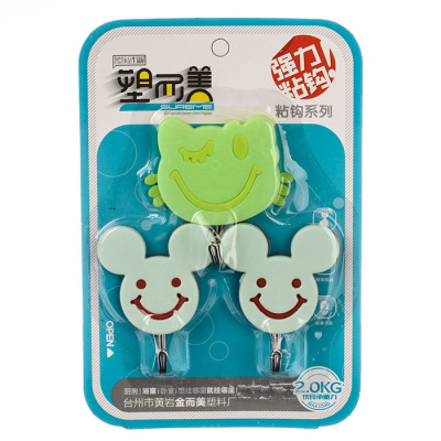 Крючки для полотенец 3 шт на липе, на блистере (1/160)