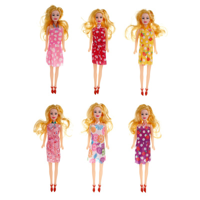 Кукла в платье, 29 см, PP, PVC, 10,5х4х35,5 см, 6диз ИГРОЛЕНД (6/204)