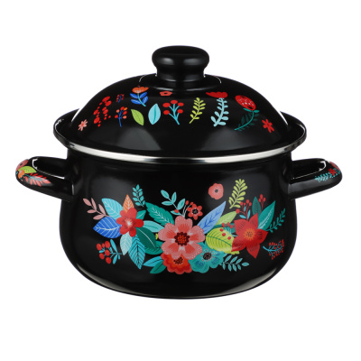 Кастрюля эмалированная, 18см, 2,0л, индукция VETTA Колор (1/12)