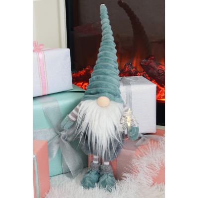 Сувенир-фигура в виде гнома с LED подсветкой, 1xCR2032, 3V, 57х18х12 см, полиэстер СНОУ БУМ (1/1)