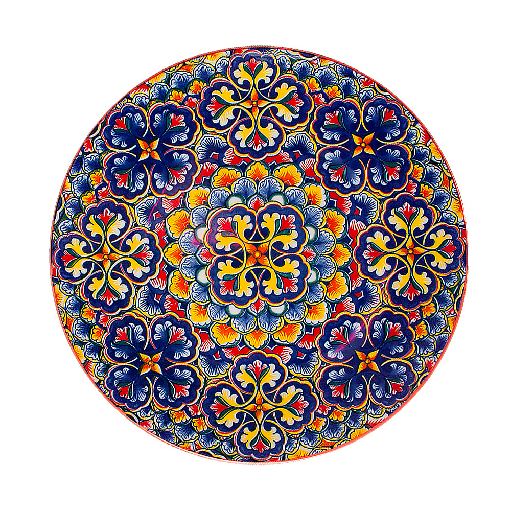 "Arabesque" Тарелка (красная) d=21,5см,h=2см (min6) (транспортная уп.)(6/48)