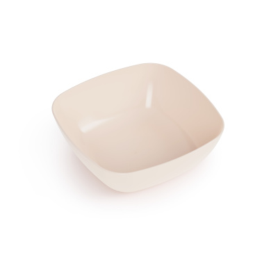 Тарелка "Квадро" глубокая (бежевый) пласт. (уп.25)